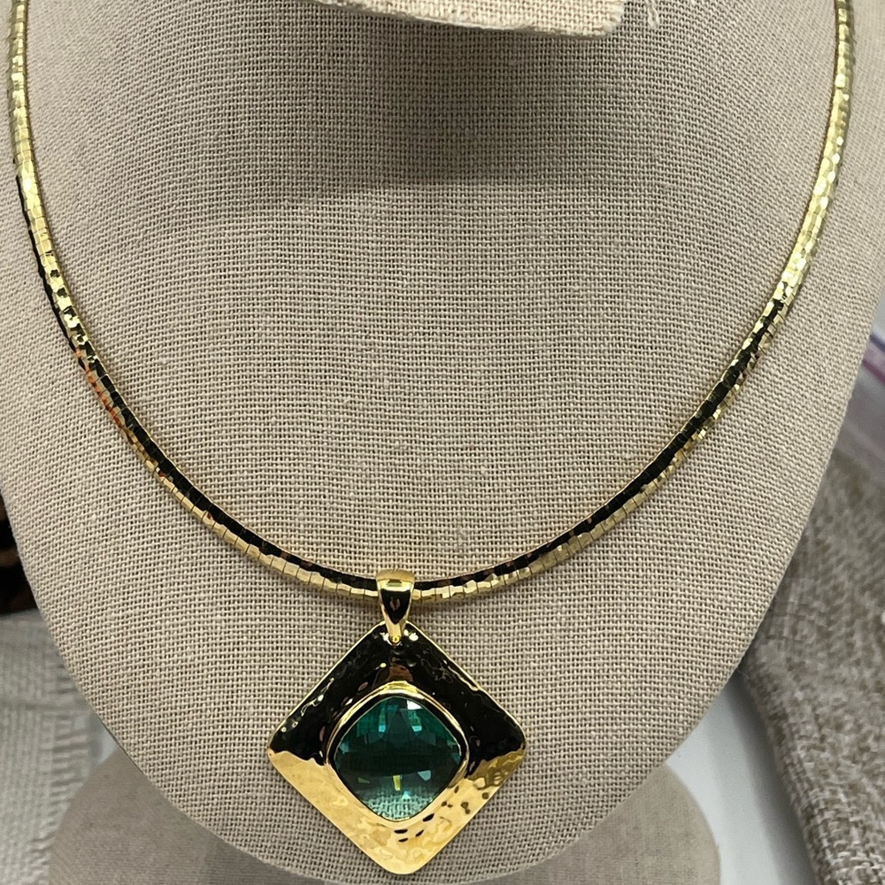 Technibond 18K Gold Over 925 Italy Sterling Silver Pendant Necklace – 30g – Box - Picture 9 of 17